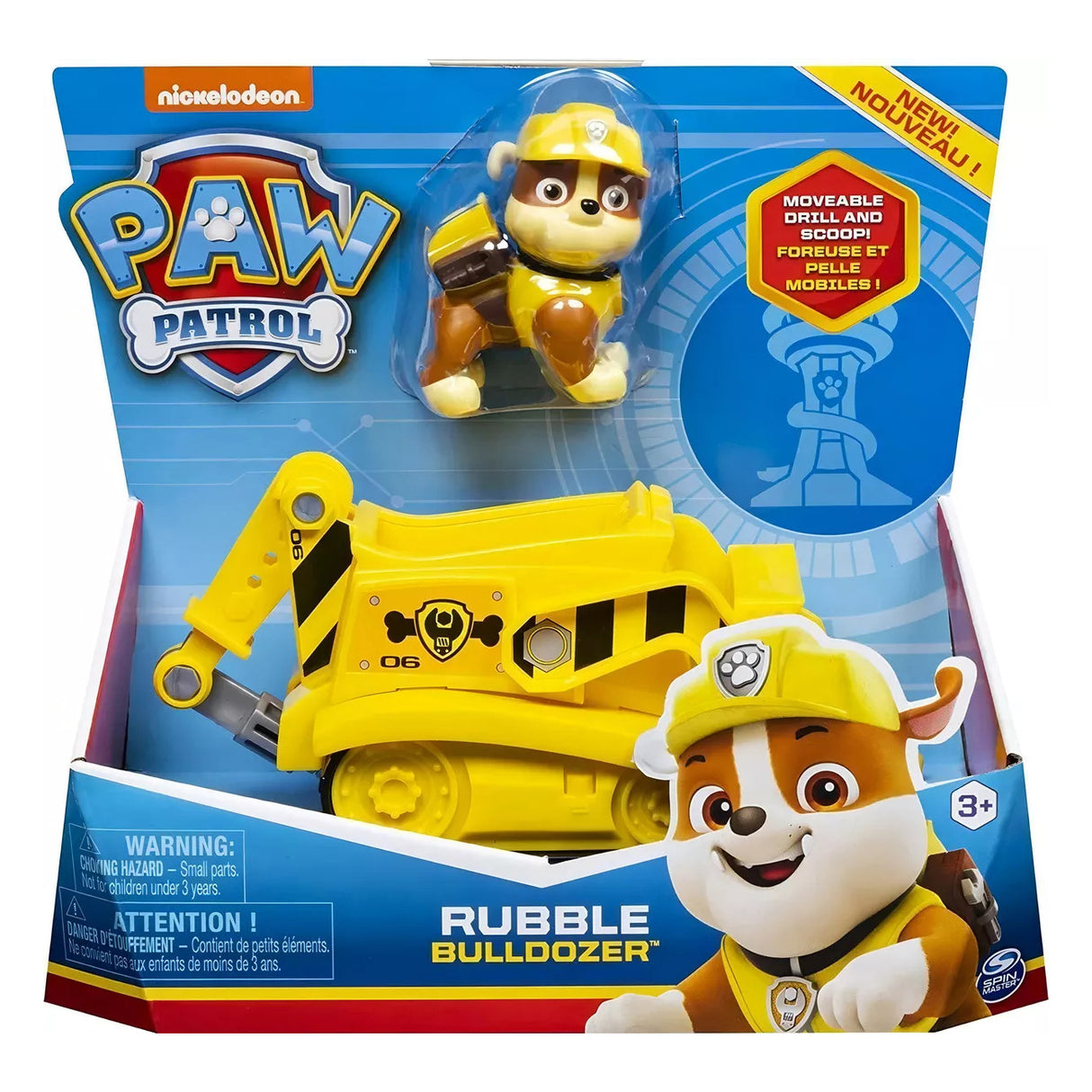 Vehículo Rubble con Figura Paw Patrol