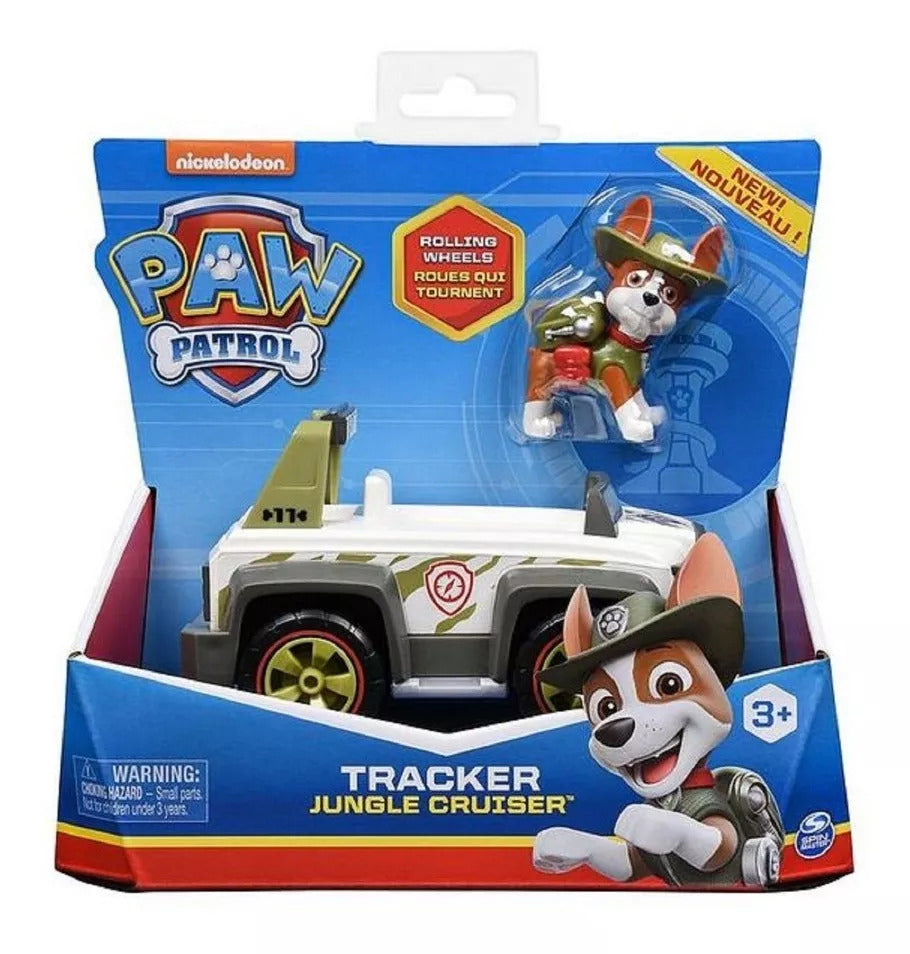 Vehículo Tracker con Figura Paw Patrol