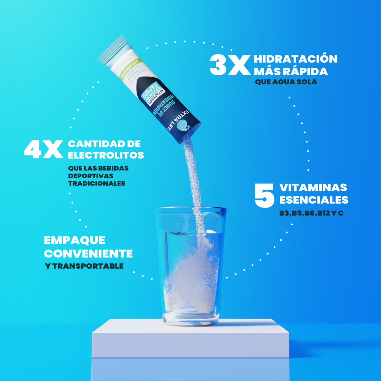 Bebida Hidratante En Polvo 20 Sachet - Lime Sensation