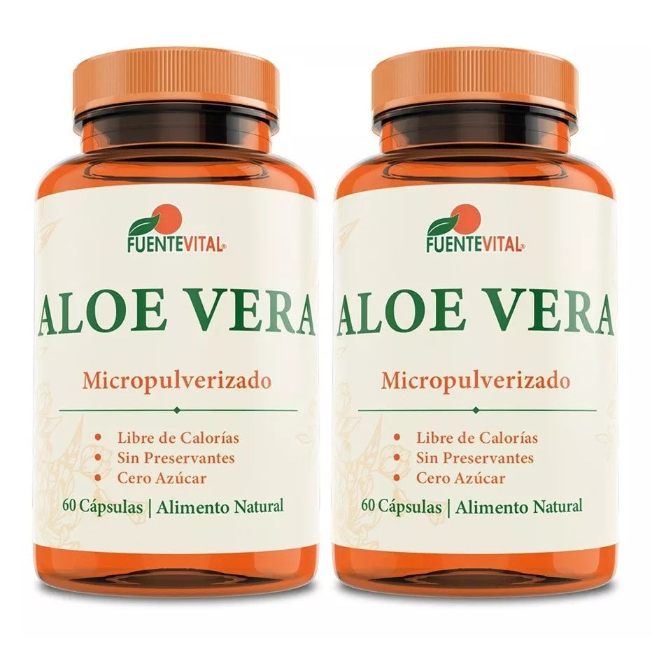 Aloe Vera 2 Frascos, 120 Cápsulas