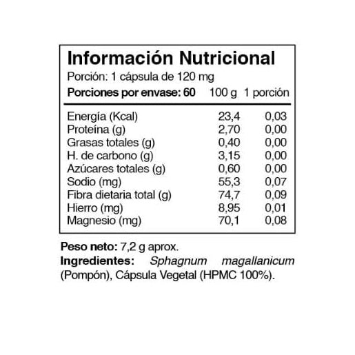 Bryomoss Musgo Pompón - Innovaceutica, 60 Cápsulas
