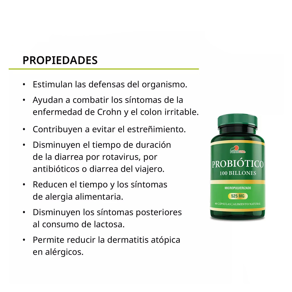 Probiótico Digestivo 100 Billones + Colmax T