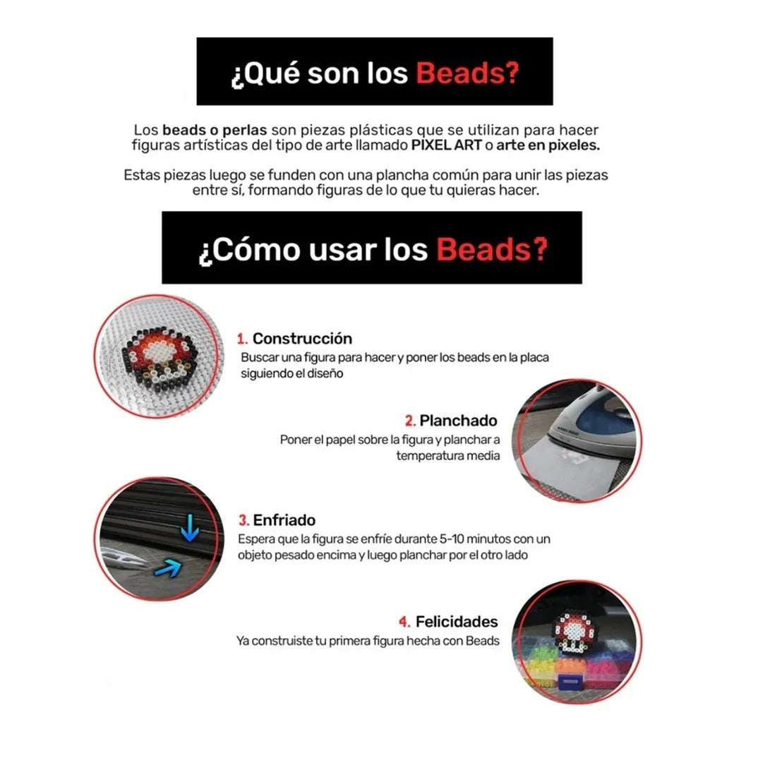 Pack Inicial 12.500 Hama Beads Artkal 2.6mm + Accesorios