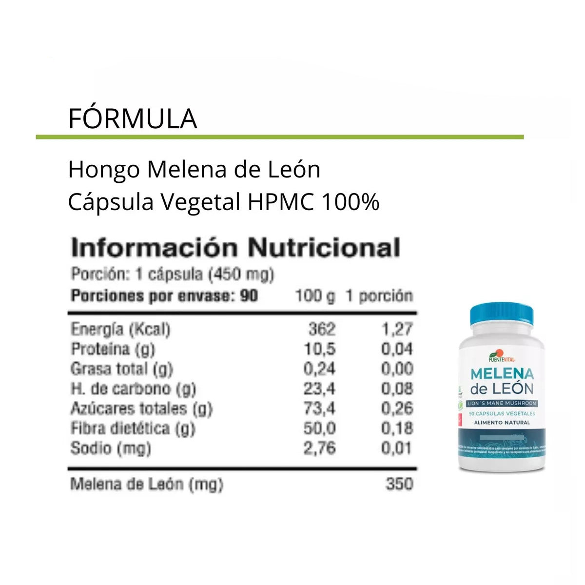 Melena de León + Aloe Vera Cápsulas