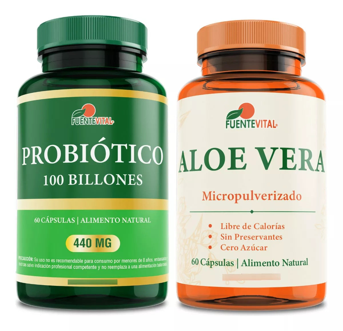 Probiótico 100 Billones - 10 Cepas + Aloe Vera