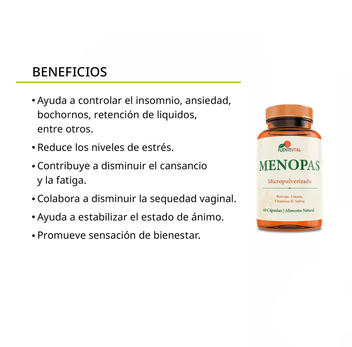 Pack Vitaminas Menopausia Menopas + Aloe Vera