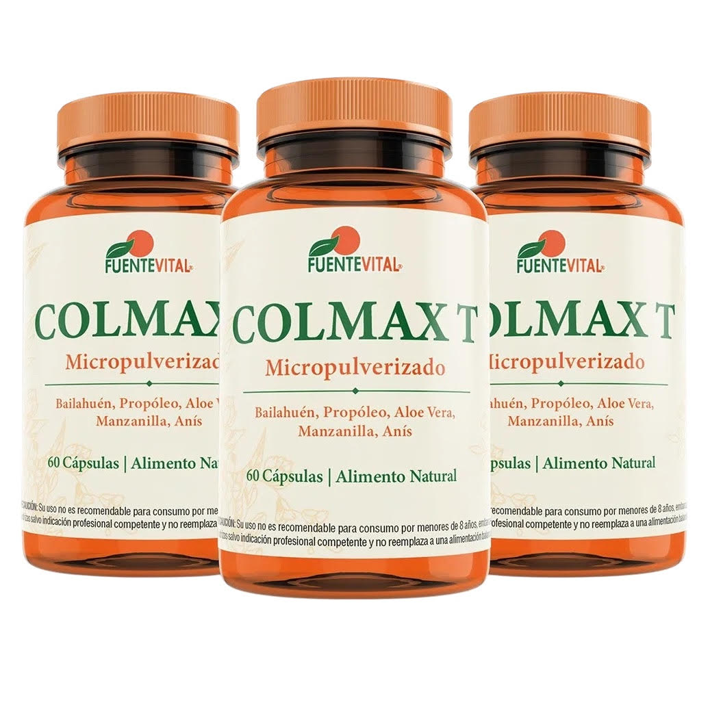 Colmax T 3 Frascos, 180 Cápsulas