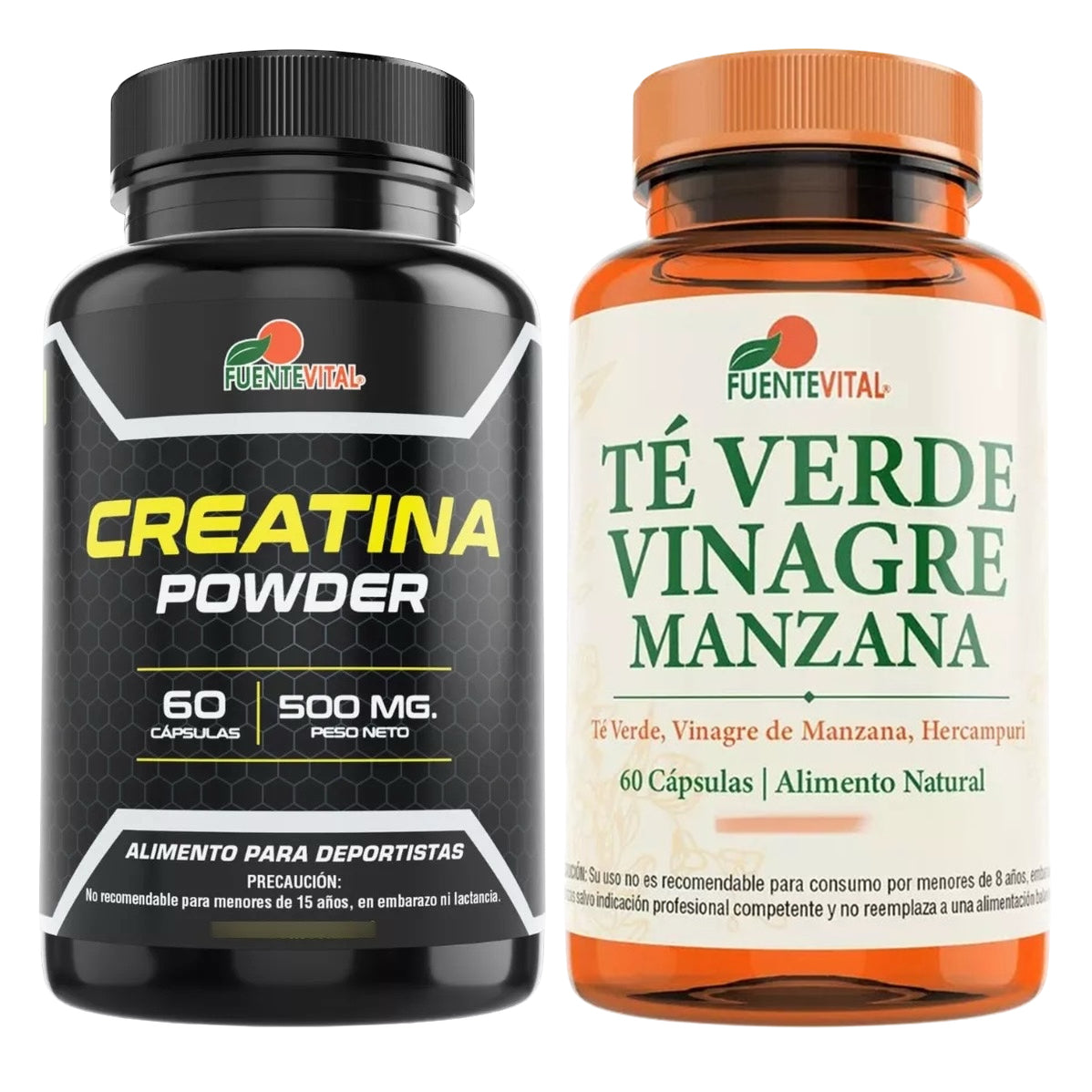 Creatina Monohidratada + Té Verde Vinagre De Manzana