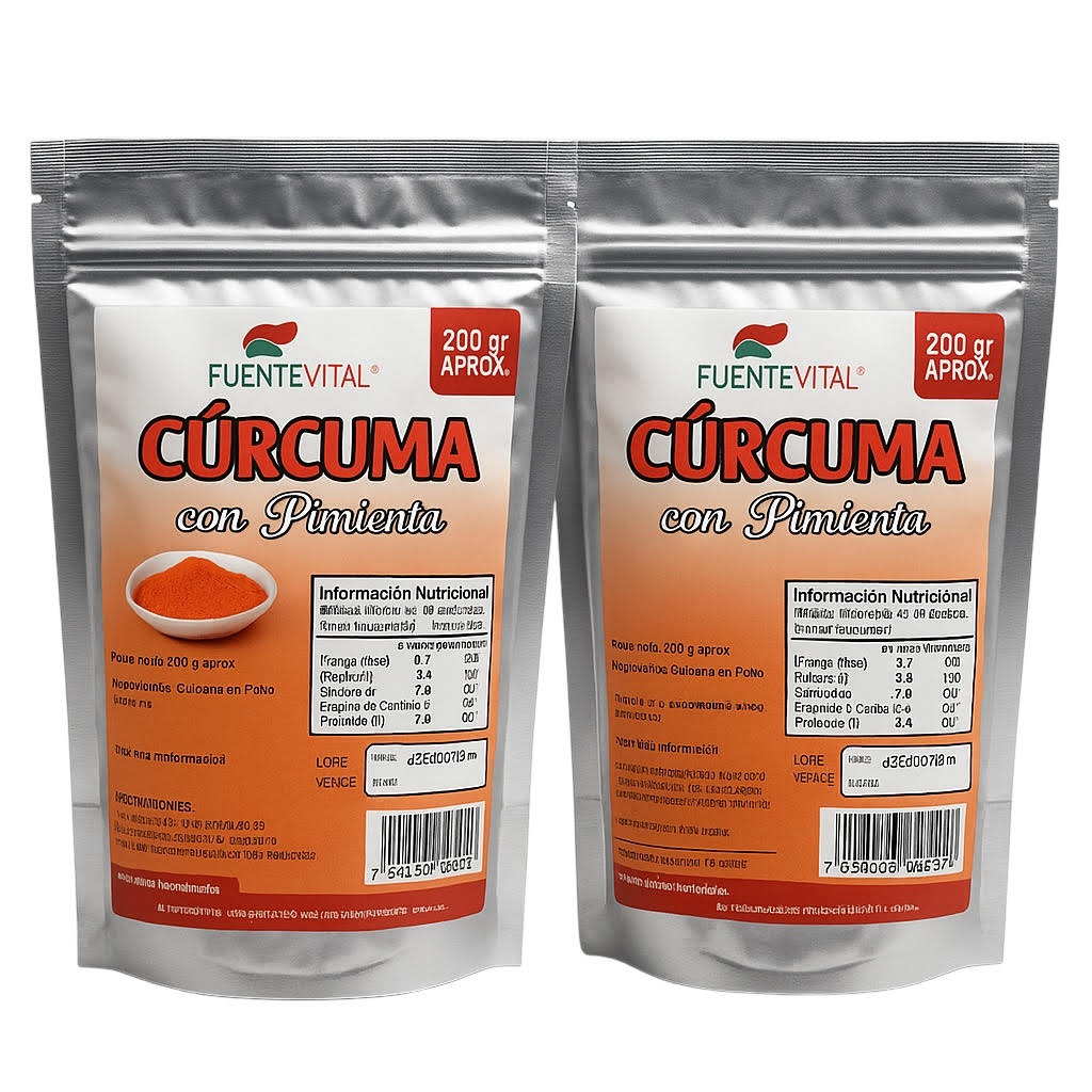 Pack 2 Curcuma Activada en Polvo 200g.