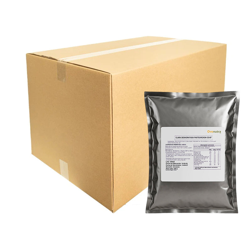 Caja x 10 Kg Albúmina Clara de Huevo en Polvo Ovonutra (40x250g.)