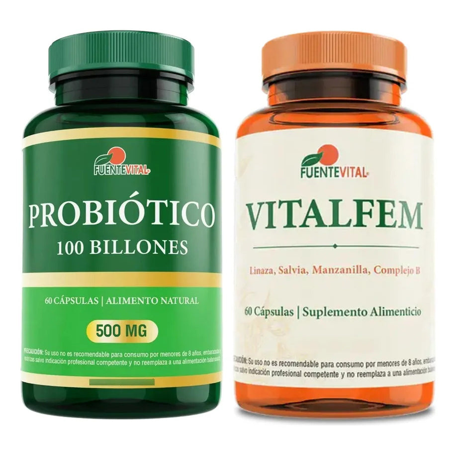 Probiótico 100 Billones + Vitalfem (Ex Menopas)