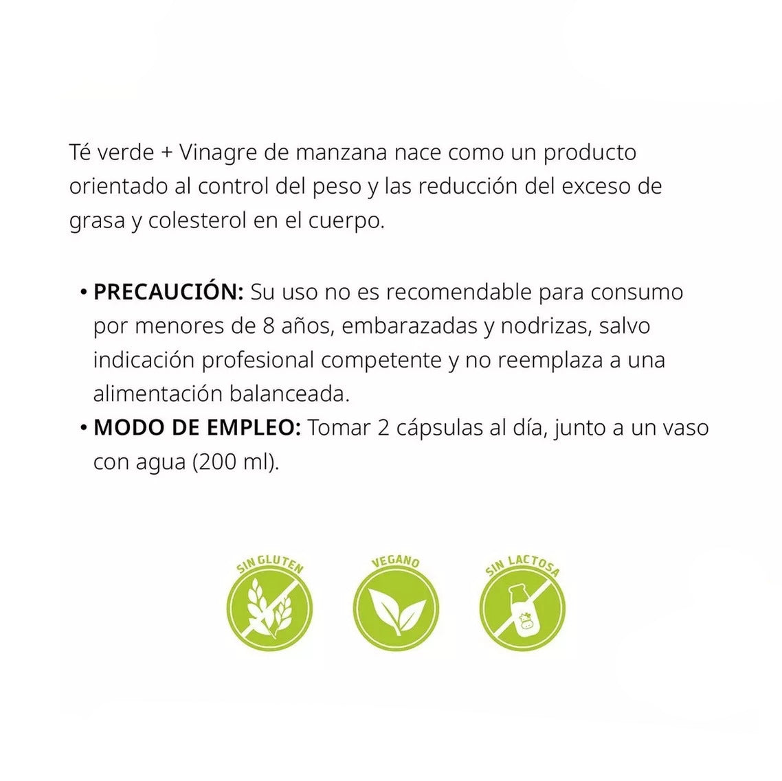 Caja x 48 Vinagre Manzana + Té Verde 60 Cápsulas