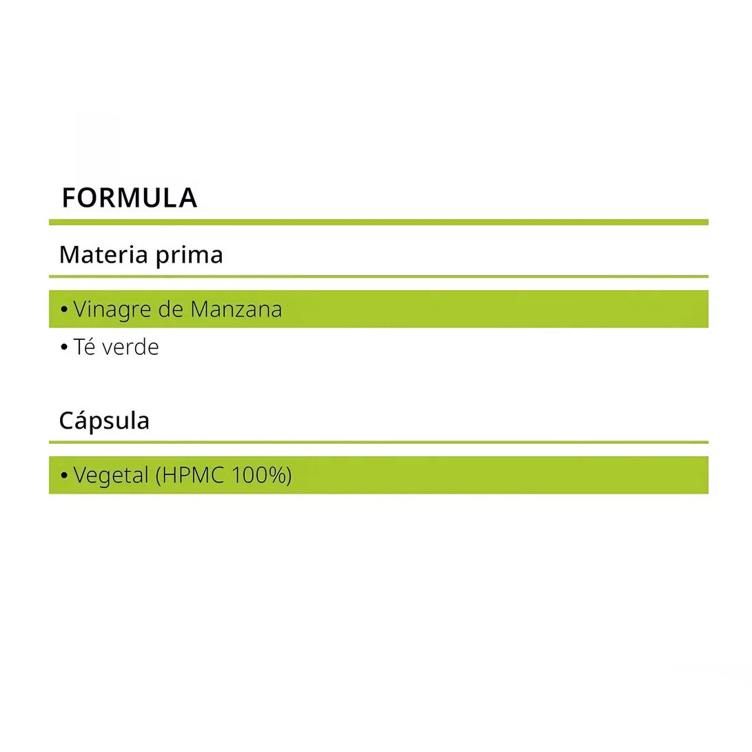 Caja x 48 Vinagre Manzana + Té Verde 60 Cápsulas