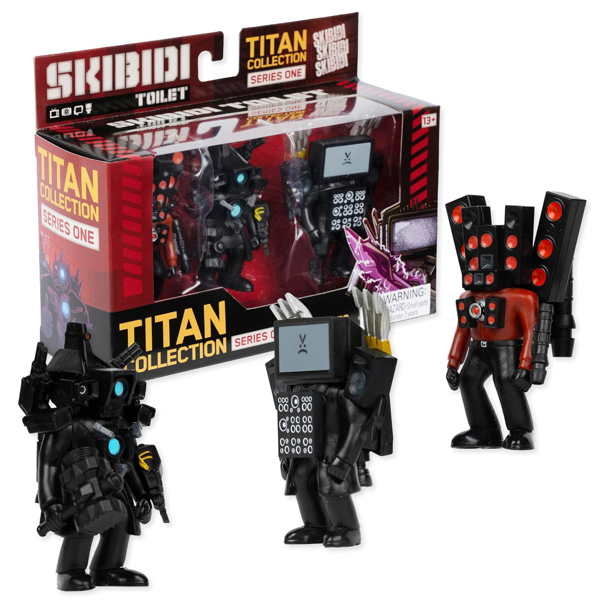 Set 3 Figuras Titan Collection Skibidi Toilet