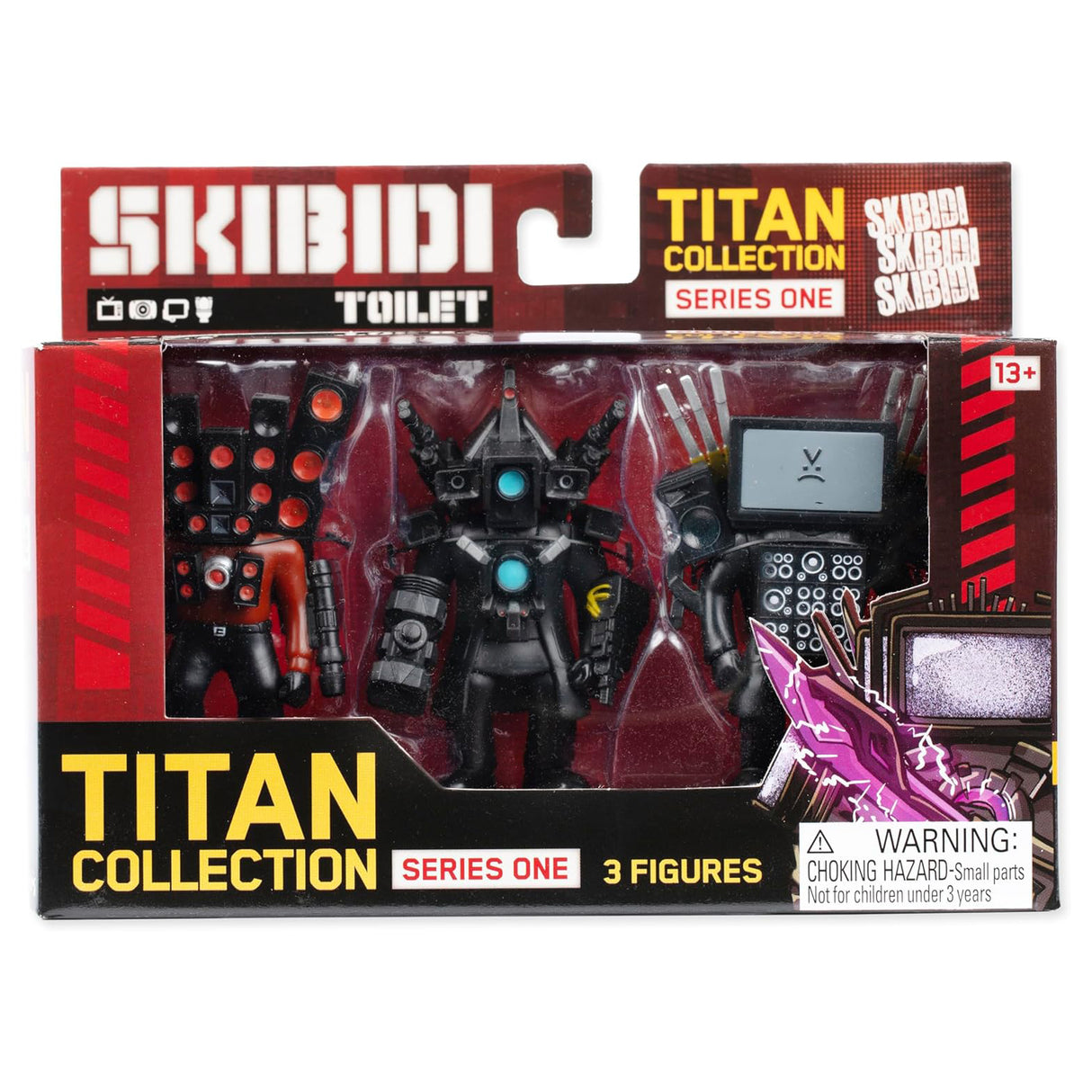Set 3 Figuras Titan Collection Skibidi Toilet