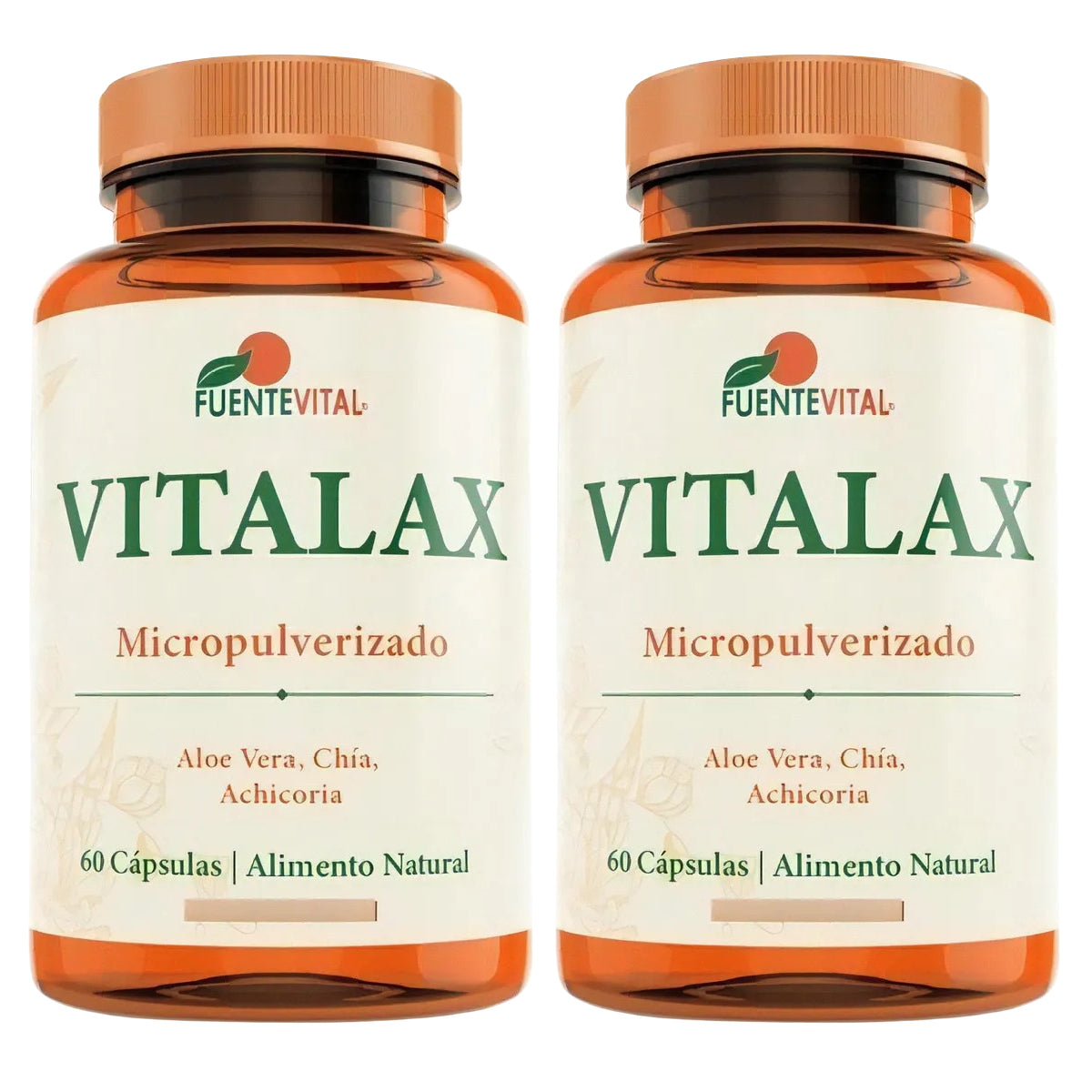 Vitalax Aloe Vera + Chia + Achicoria 2 Frascos, 120 Cápsulas
