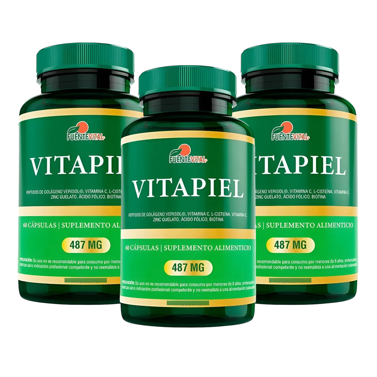 Vitapiel 3 Frascos, 180 Cápsulas