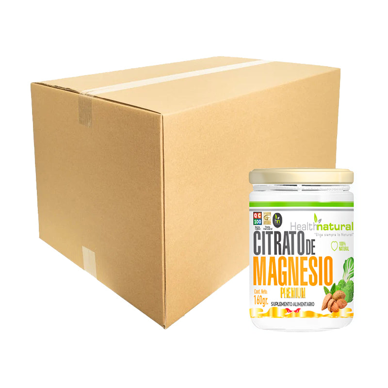 Caja x 48 Citrato de Magnesio en Polvo 160g. Health Natural