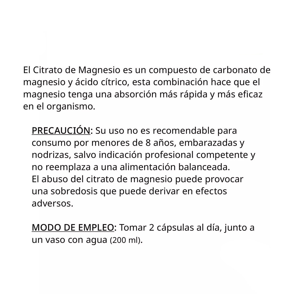 Magnesio Quelado 60 Cápsulas