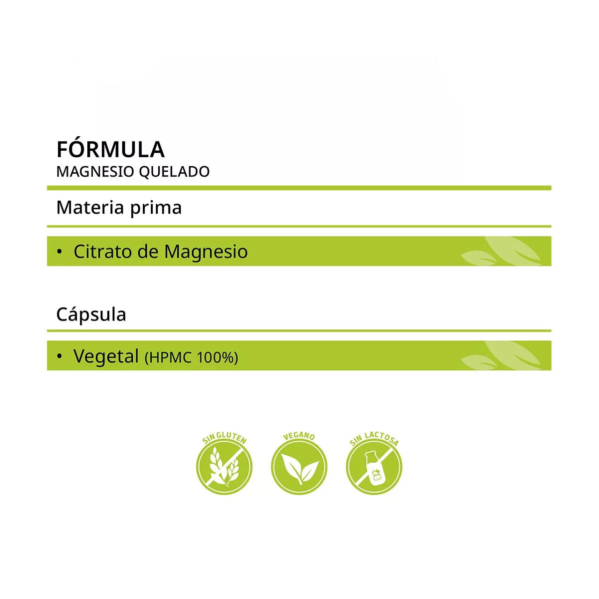 Magnesio Quelado 60 Cápsulas