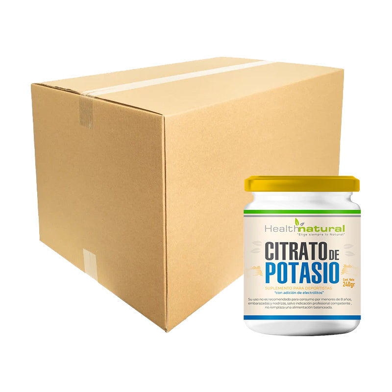 Caja x 48 Citrato de Potasio Puro en Polvo 240g. Health Natural