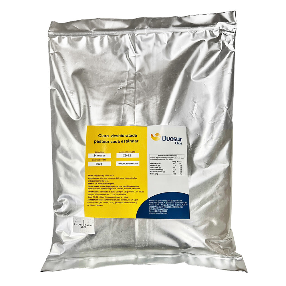 Albúmina Clara de Huevo en Polvo 1 Kg Ovosur (2x500g.)