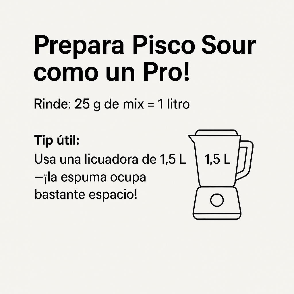 Albúmina para Pisco Sour 1 Kg Ovonutra - Sabor Limón