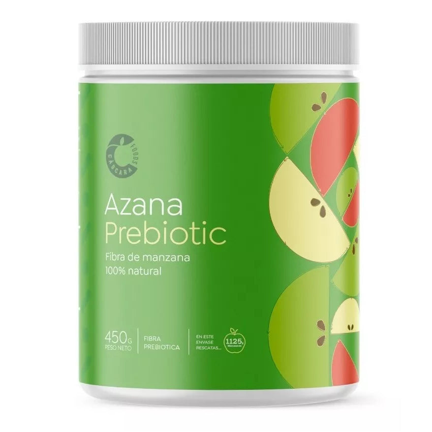 Pack 3 Azana Prebioticos Fibra De Manzana 450g Cascara Foods