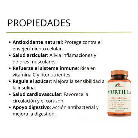 Murtilla Antioxidante 60 Cápsulas
