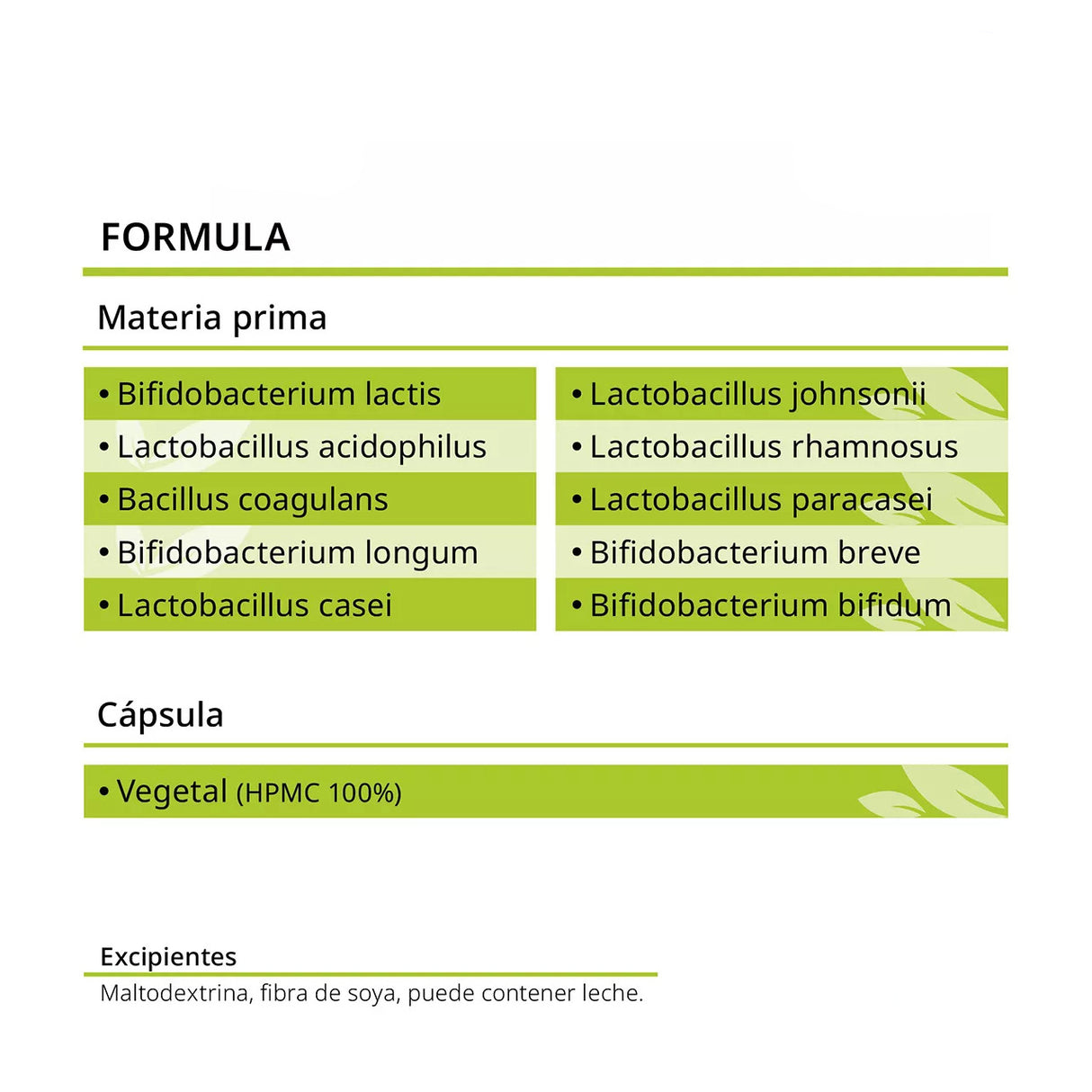 Probiótico 100 Billones - 10 Cepas + Aloe Vera
