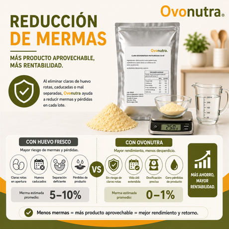 Albúmina Clara De Huevo En Polvo 1 Kg Ovonutra (4x250g.)