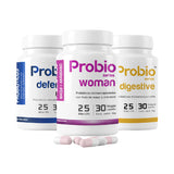 Pack Probióticos 25 Billones Digestive + Defense + Woman