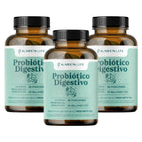 Pack 3 Probiótico Digestivo 25 Billones, 180 Cápsulas