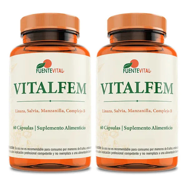 Vitalfem (Ex Menopas) 2 Frascos, 120 Cápsulas