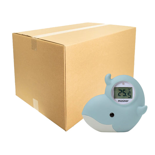Caja x 10 Termómetro de Baño y Pieza Ballena Mininor
