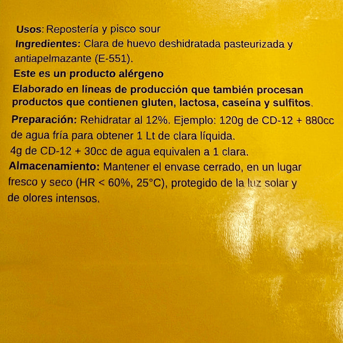 Albúmina Clara de Huevo en Polvo 1 Kg Ovosur (2x500g.)