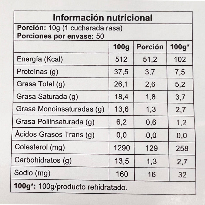 Huevo Entero en Polvo para cocinar 1 Kg Ovosur (2x500g.)